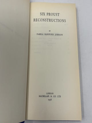 Six Proust Reconstructions