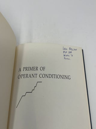 A Primer of Operant Conditioning