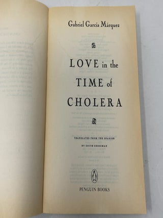 Love in the Time of Cholera