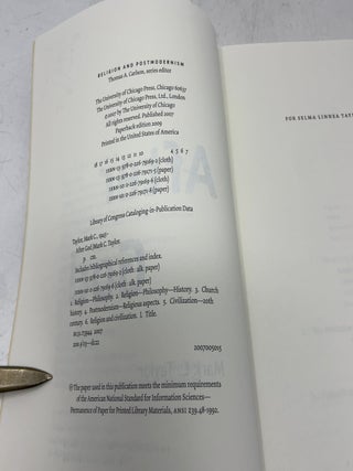 After God (Religion and Postmodernism)