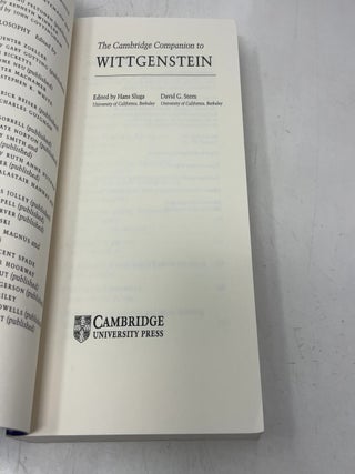 The Cambridge Companion to Wittgenstein (Cambridge Companions to Philosophy)