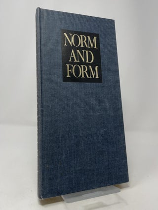 Norm and Form: Studies in the Art of the Renaissance