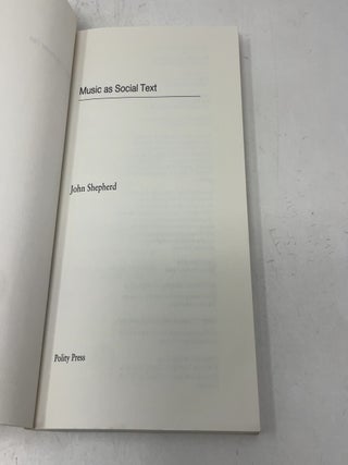 Music as Social Text