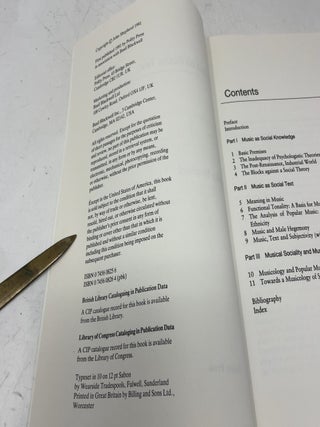 Music as Social Text