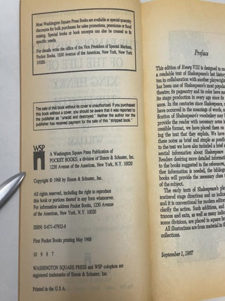The Famous History of the Life of King Henry the Eighth (Folger Library General Reader's Shakespeare)