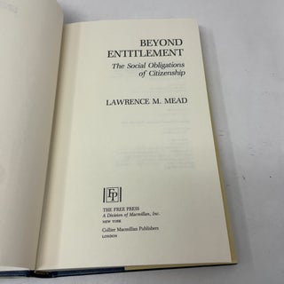 Beyond Entitlement: The Social Obligations of Citizenship