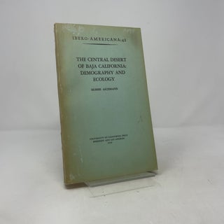 The Central Desert of Baja California: Demography and Ecology