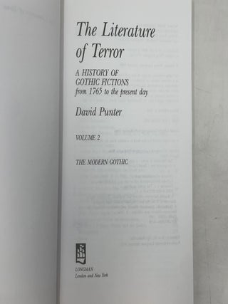 The Literature of Terror: A History of Gothic Fictions from 1765 to the Present Day, Vol. 2: The Modern Gothic