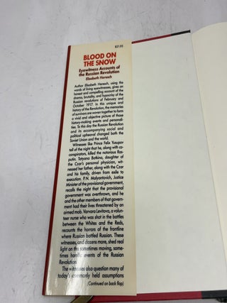 Blood on the Snow: Eyewitness Accounts of the Russian Revolution