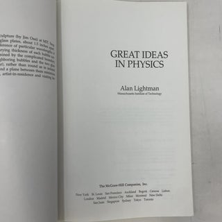 Great Ideas in Physics