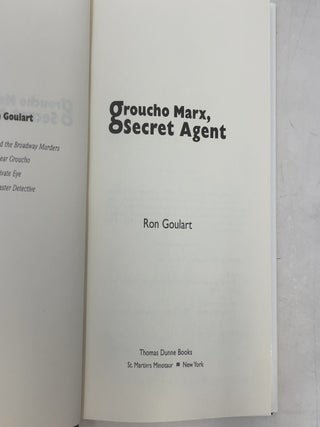 Groucho Marx, Secret Agent: A Mystery Featuring Groucho Marx