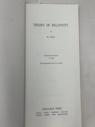 Theory of Relativity