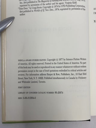 Nebula Award Stories 11