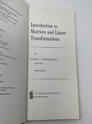 Introduction to Matrices and Linear Transformations