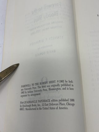 Farewell to the Bloody Shirt: Northern Republicans and The Southern Negro 1877-1893