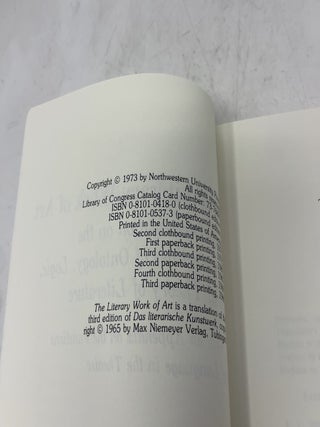 The Literary Work of Art: An Investigation of the Borderlines of Ontology, Logic, and Theory of Language (Studies in Phenomenology and Existential Philosophy)