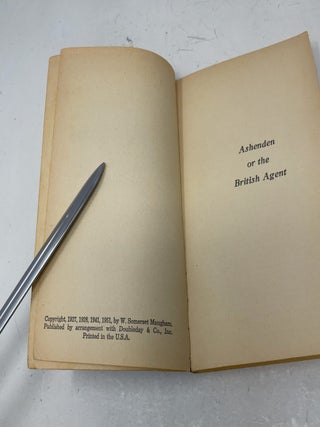 Ashenden or the British Agent