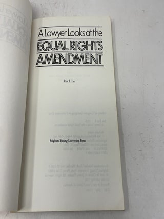 A lawyer looks at the Equal rights amendment