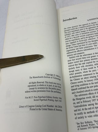 China Under Mao: Politics Takes Command; a Selection of Articles From the China Quarterly