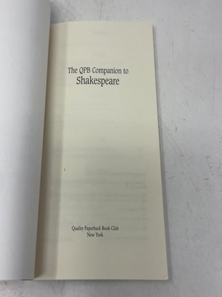 The QPB Companion to Shakespeare