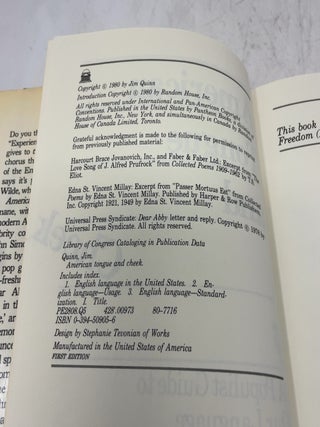 American Tongue and Cheek: A Populist Guide to Our Language