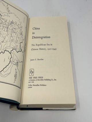 China in Disintegration- The Republican Era in Chinese History 1912-1949
