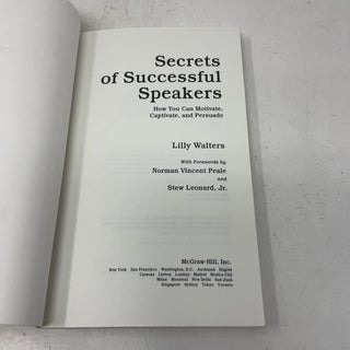 Secrets of Successful Speakers: How You Can Motivate, Captivate, and Persuade