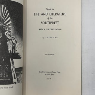 Guide to Life and Literature of the Southwest