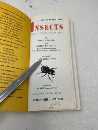 Insects A Guide to Familiar American Insects