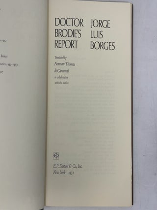 Doctor Brodie's Report