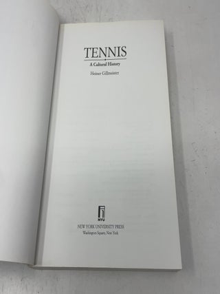 Tennis: A Cultural History