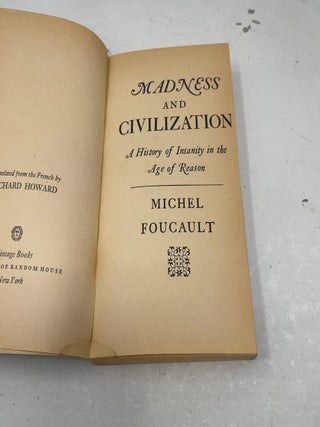 Madness & Civilization: A History of Insanity in the Age of Reason