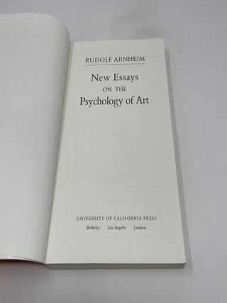New Essays on the Psychology of Art