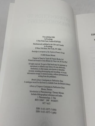 Introduction to Phenomenology