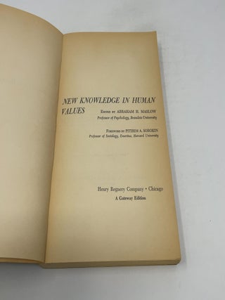 New Knowledge in Human Values