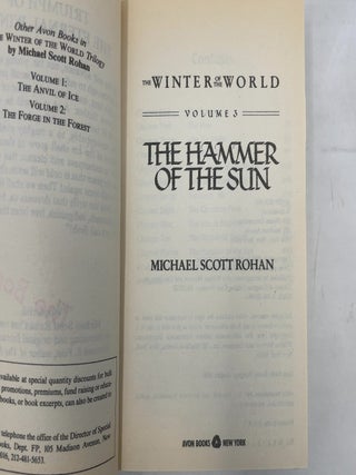 The Hammer of the Sun (Winter of the World, Vol 3)