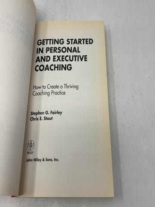Getting Started in Personal and Executive Coaching