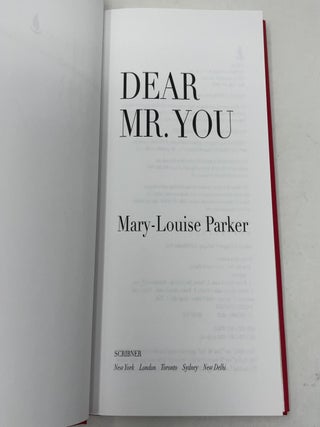 Dear Mr. You