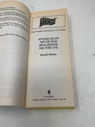 Doc Savage Omnibus, No. 4: Mystery Island / Men of Fear / Rock Sinister / the Pure Evil