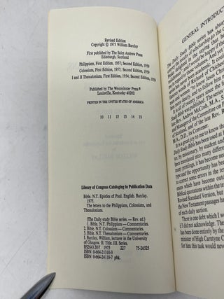 The Letters to the Philippians, Colossians, and Thessalonians (The Daily Study Bible Series: Revised Edition)