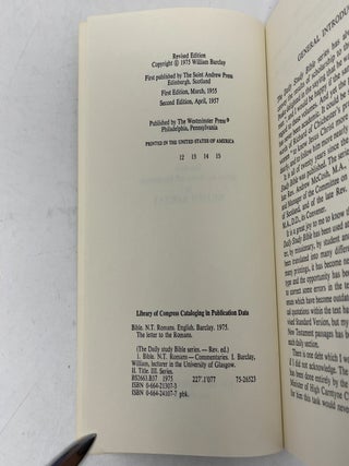 The Letter to the Romans (The Daily Study Bible Series: Revised Edition)