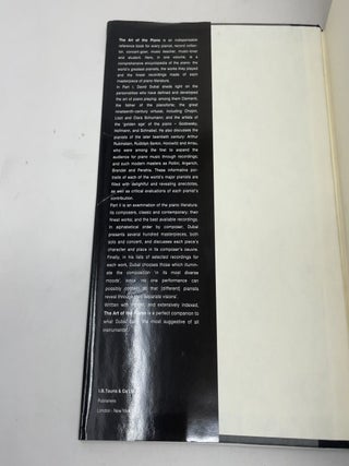 The Art of the Piano: An Encyclopedia of Performers, Literature and Recordings