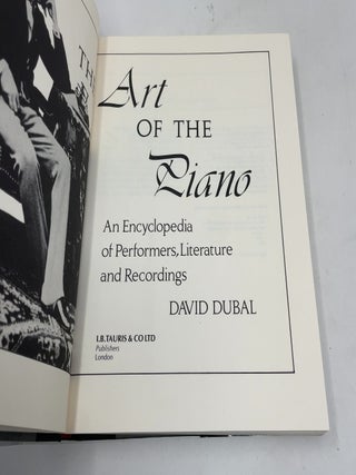 The Art of the Piano: An Encyclopedia of Performers, Literature and Recordings