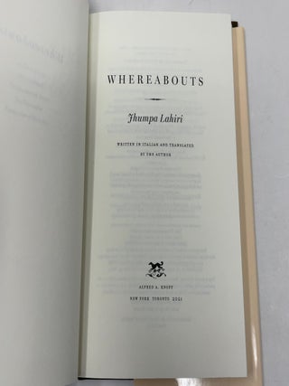 Whereabouts: A Novel