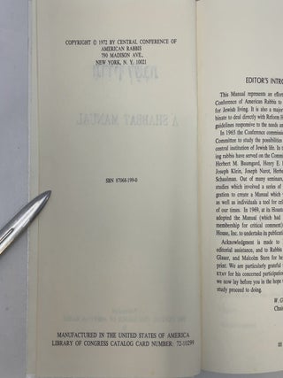 Shabbat Manual