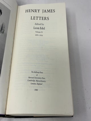 The Letters of Henry James, Volume IV: 1895-1916