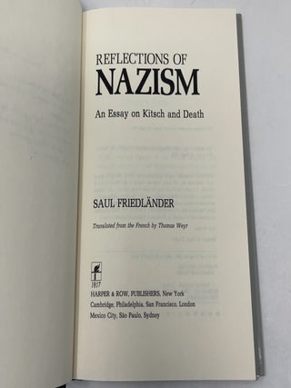 Reflections of Nazism: An Essay on Kitsch and Death