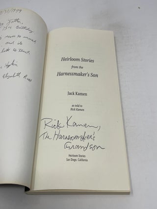 Heirloom Stories from the Harnessmaker's Son