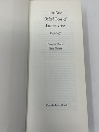 The New Oxford Book of English Verse, 1250-1950
