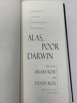 Alas, Poor Darwin: Arguments Against Evolutionary Psychology